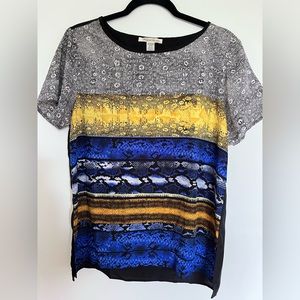 Kenneth Cole New York Snakeskin Blouse M